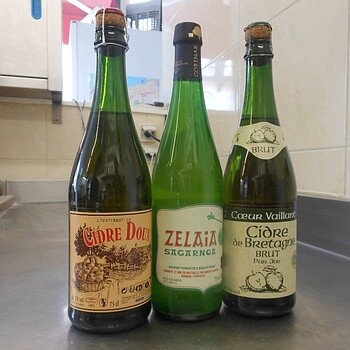 Cidre (Sagarno, Breton doux ou brut)