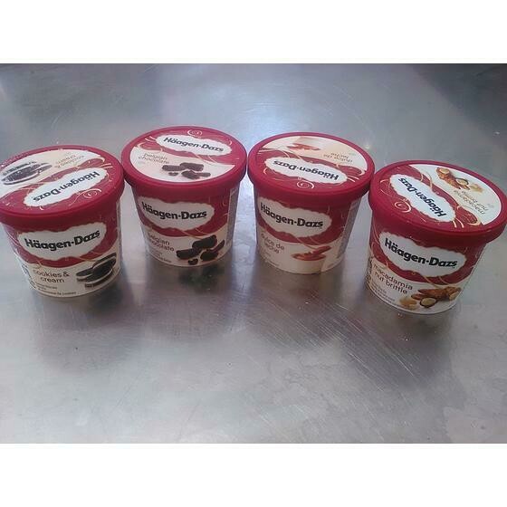 Glaces Haägen-Dazs, pot de 100mL
