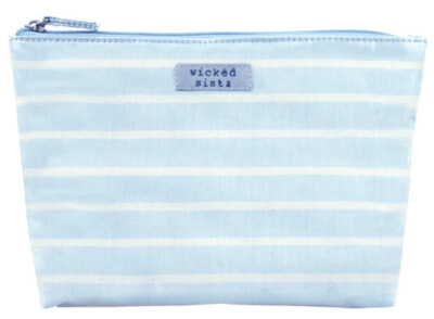 WS Beach Stripe Light Blue Medium Soft Aline Cos Bag