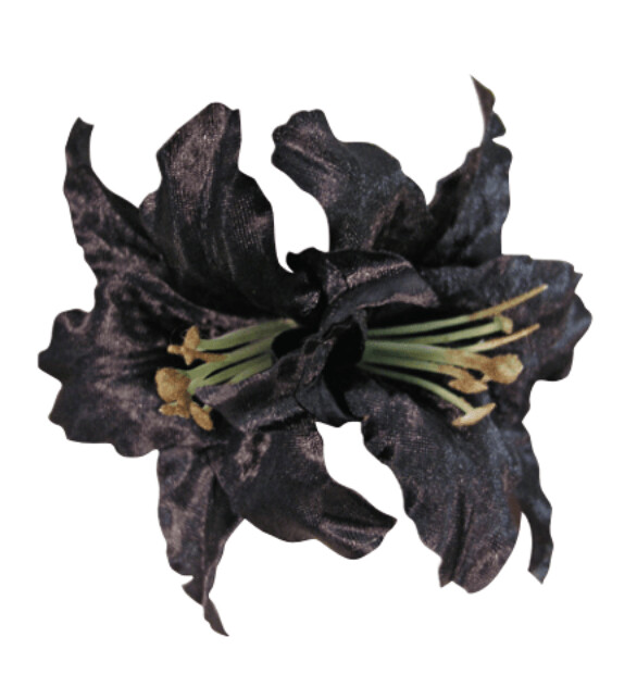 WS Haarblüte Black Lilly Mini Satin Double