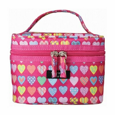 WS Hearts Pink Mini Beauty Case