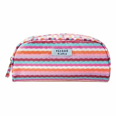 WS Pastel Waves Small Round Top Cos Bag