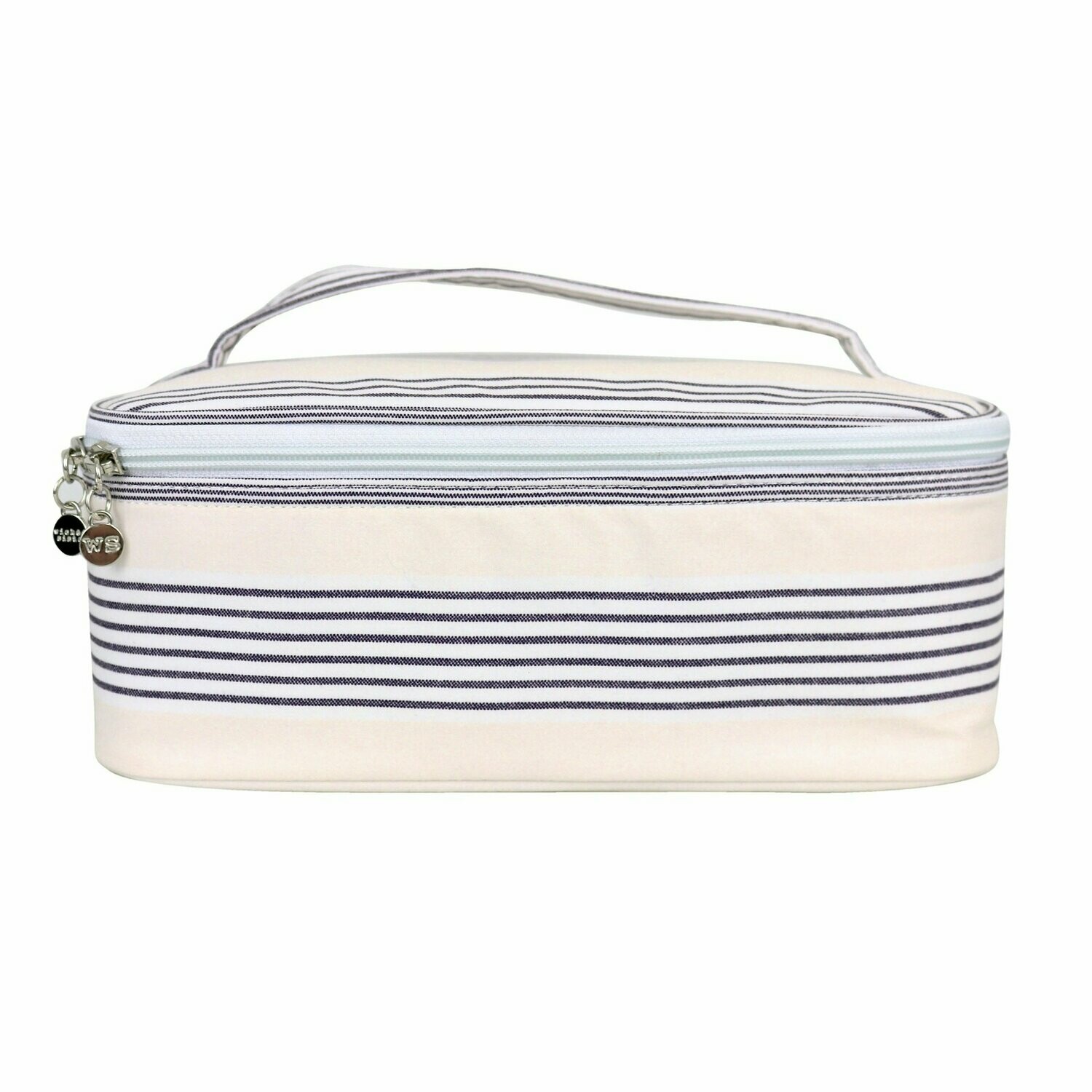 WS Neutral Stripe Medium Beauty Case