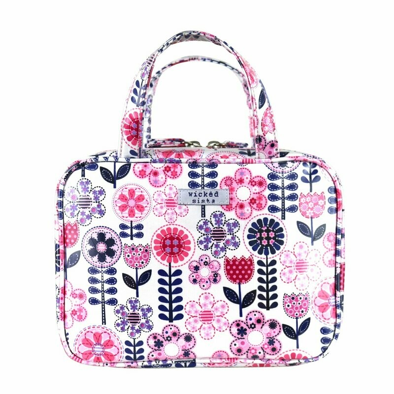 WS Creative Blooms Pink Medium Hold All Cos Bag WS Creative Blooms Pink Medium Hold All Cos Bag