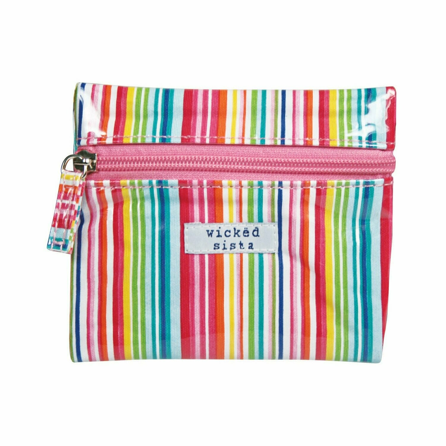 WS Rainbow Stripe Mini Flat Purse