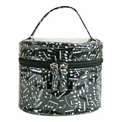 WS Making Music Black & White  Round Handle Bag