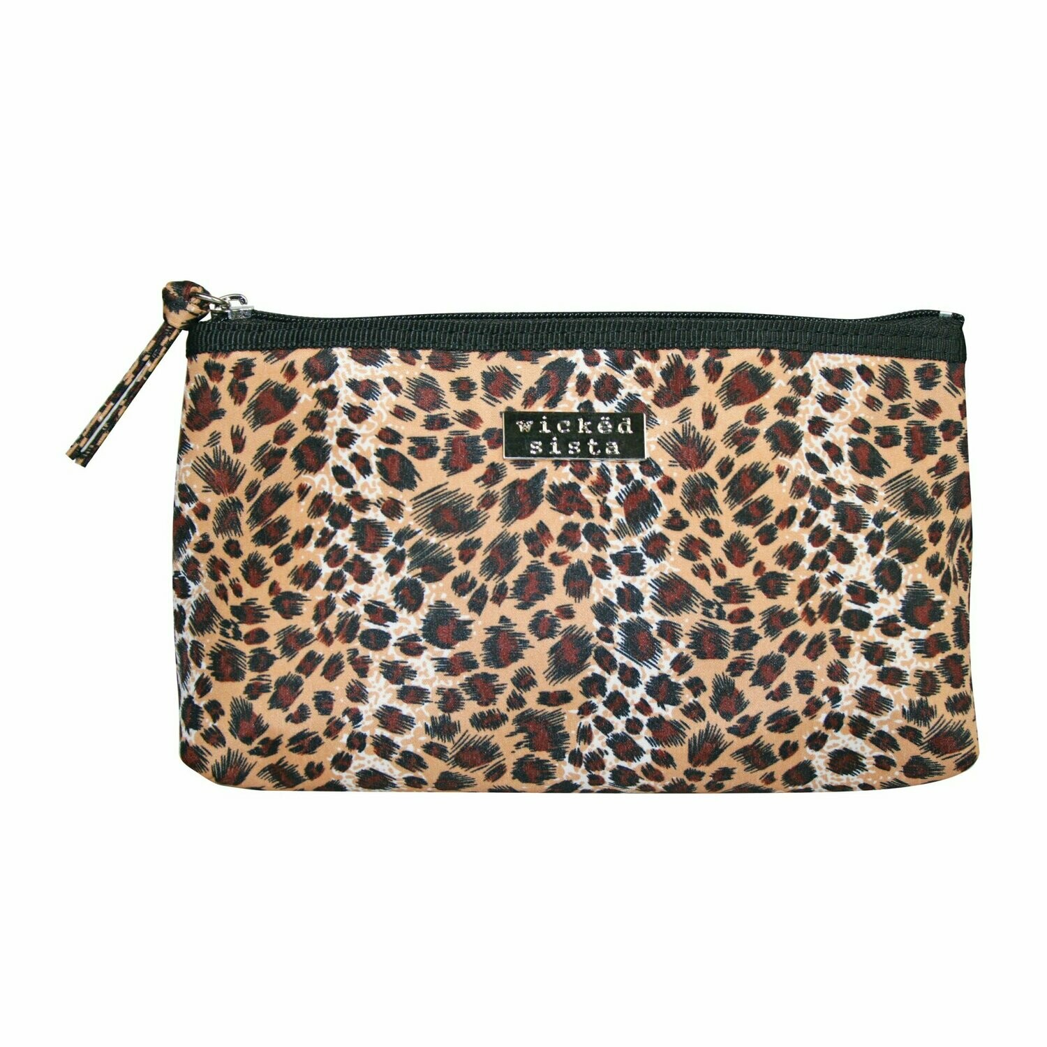 WS Cheetah Soft Sided Flat Purse