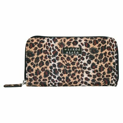 WS Cheetah Single Zipper Wallet