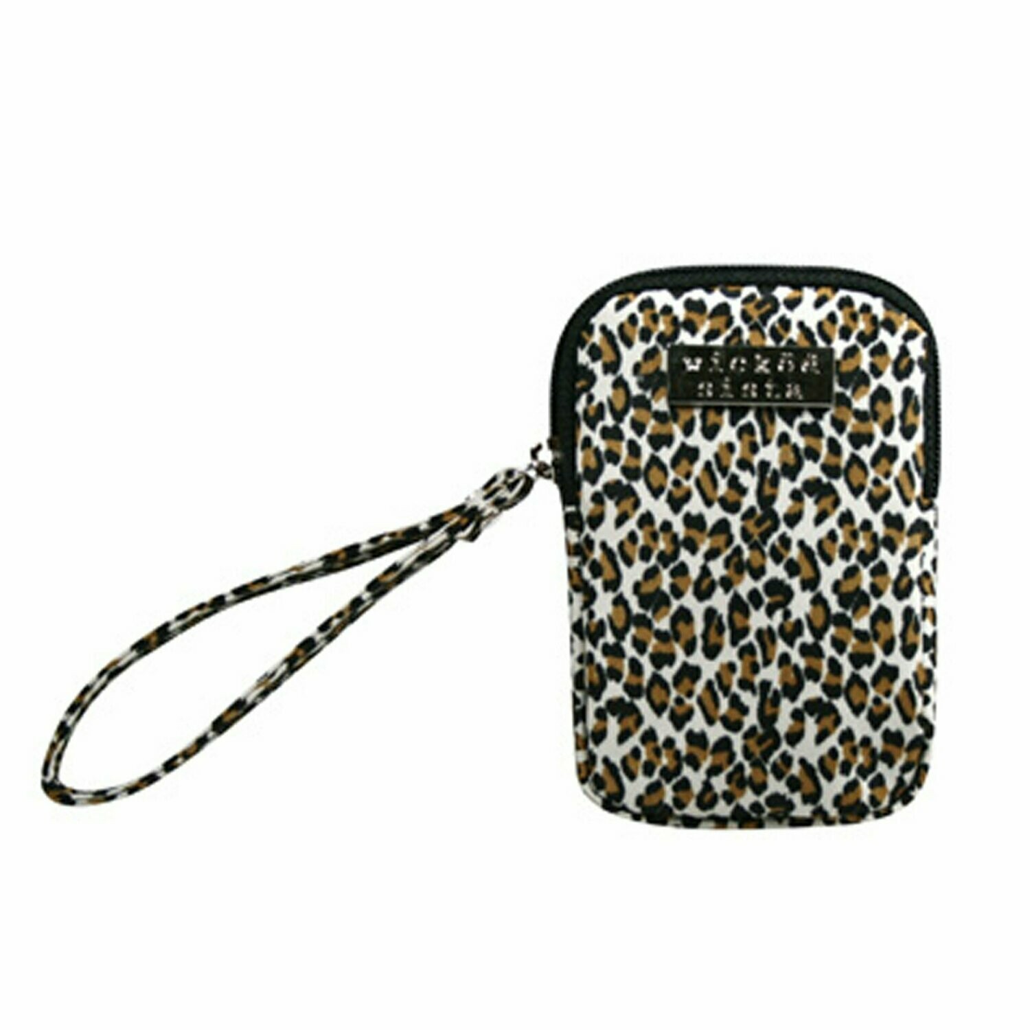 WS Leopard Multi Purpose Flat Purse w/Wristlet