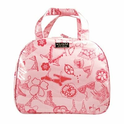 WS Frills Pink Large Roundtop Hold All Bag