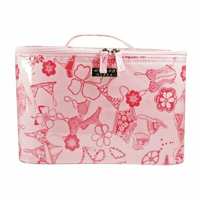 WS Frills Pink Large Beauty Case