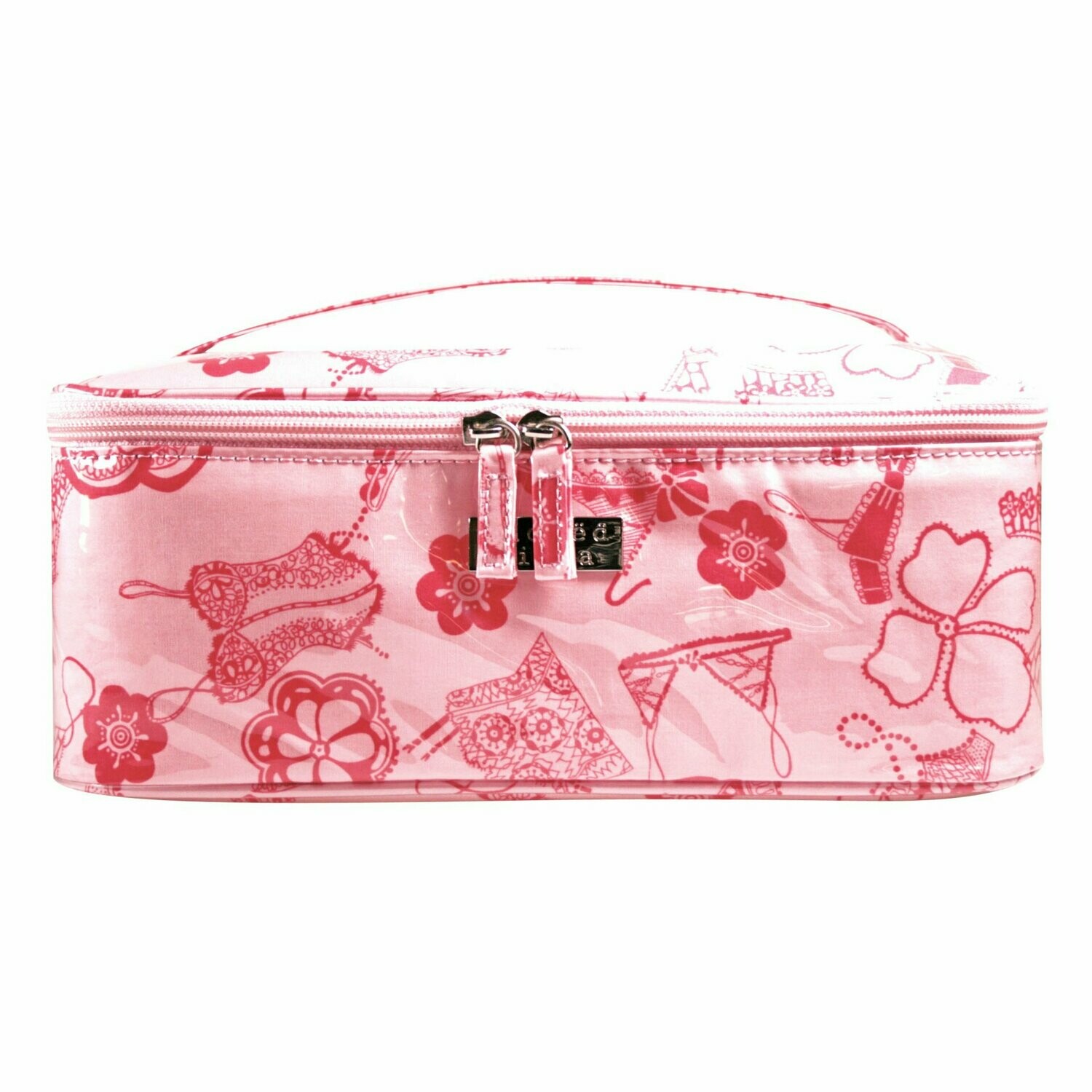 WS Frills Pink Medium Beauty Case