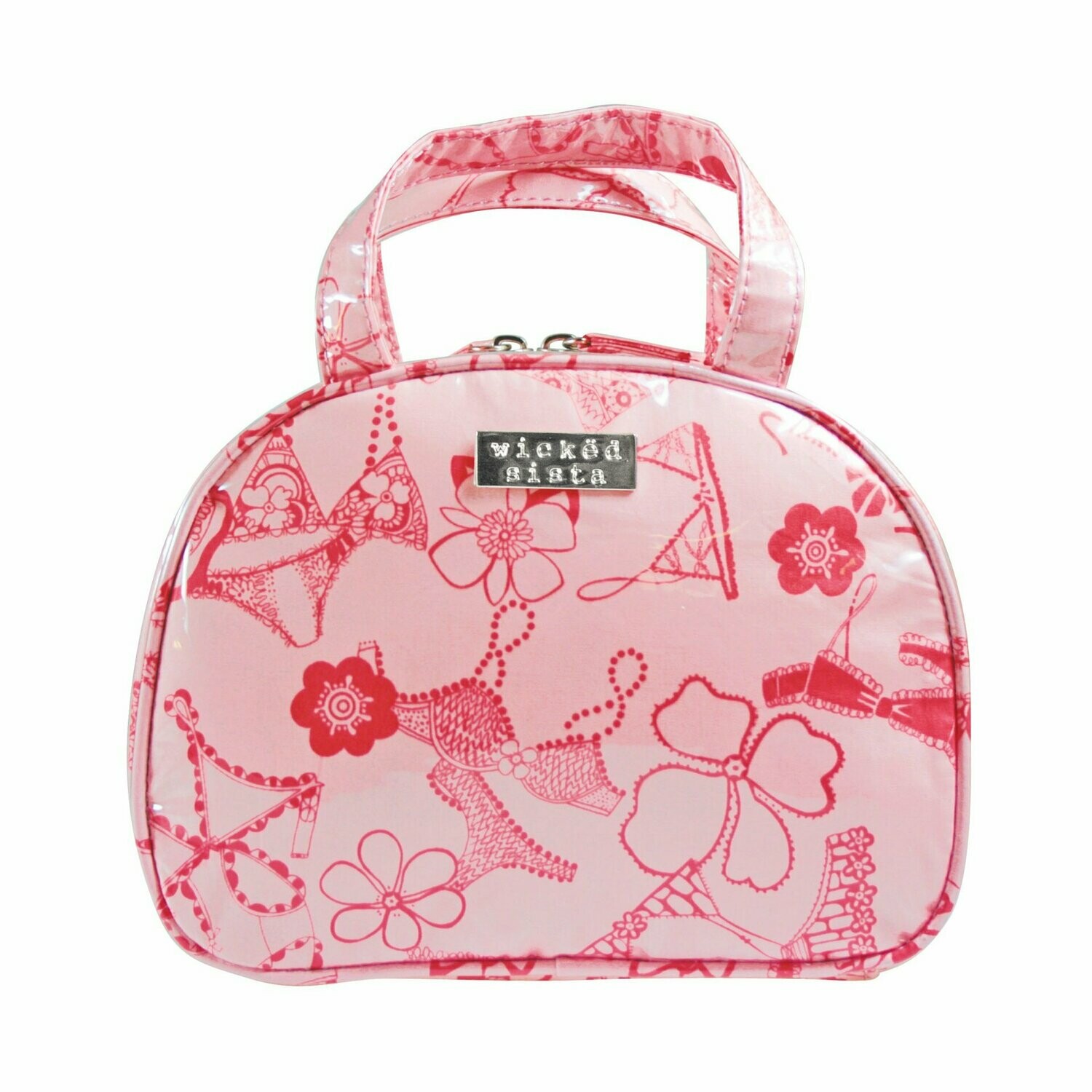 WS Frills Pink Medium Roundtop Hold All Bag