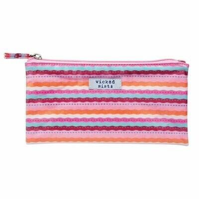 WS Pastel Waves Flat Purse