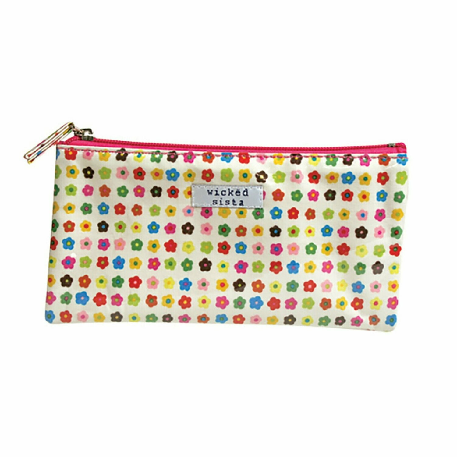 WS Buds In Bloom Pink Flat Purse