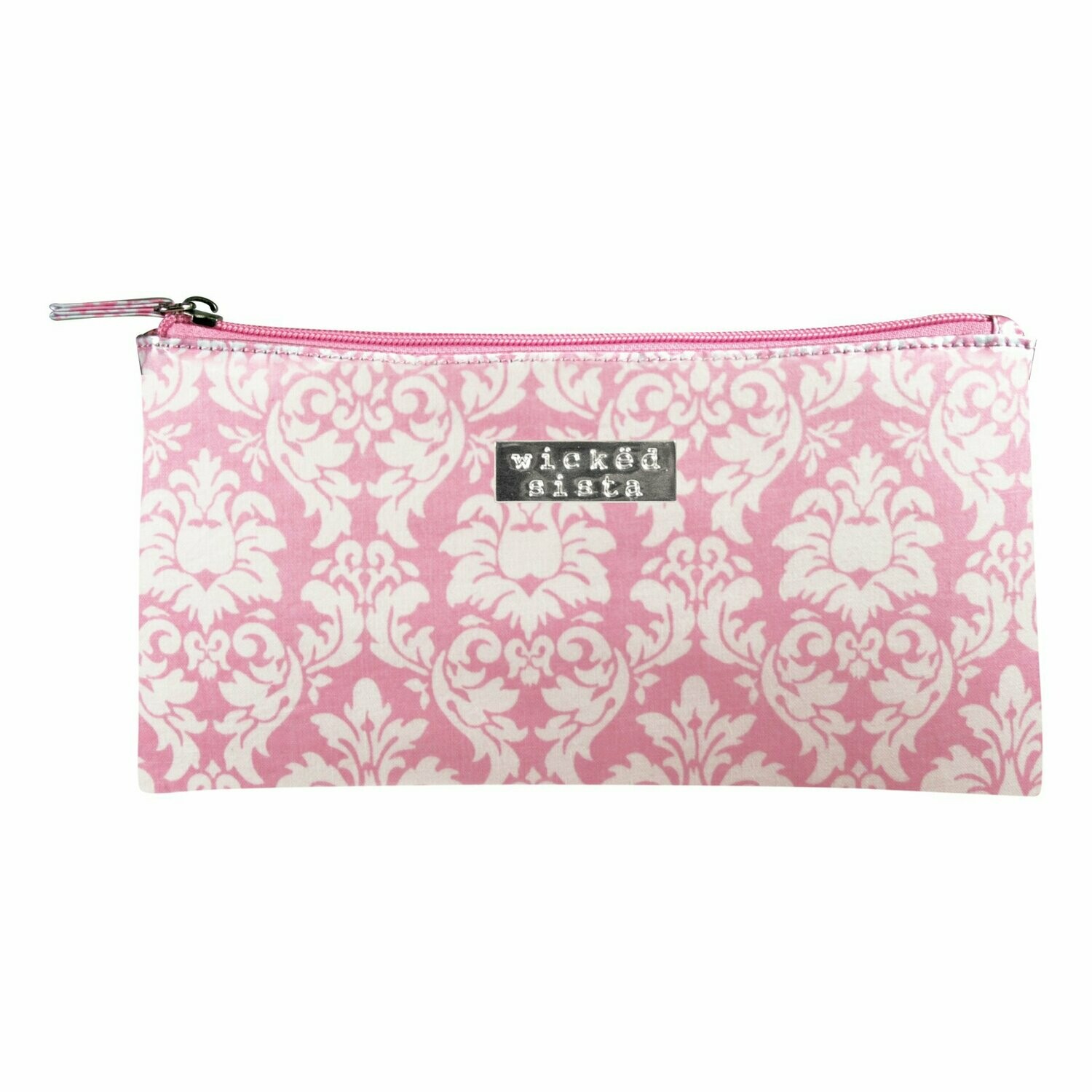 WS French Fleur Pink Flat Purse