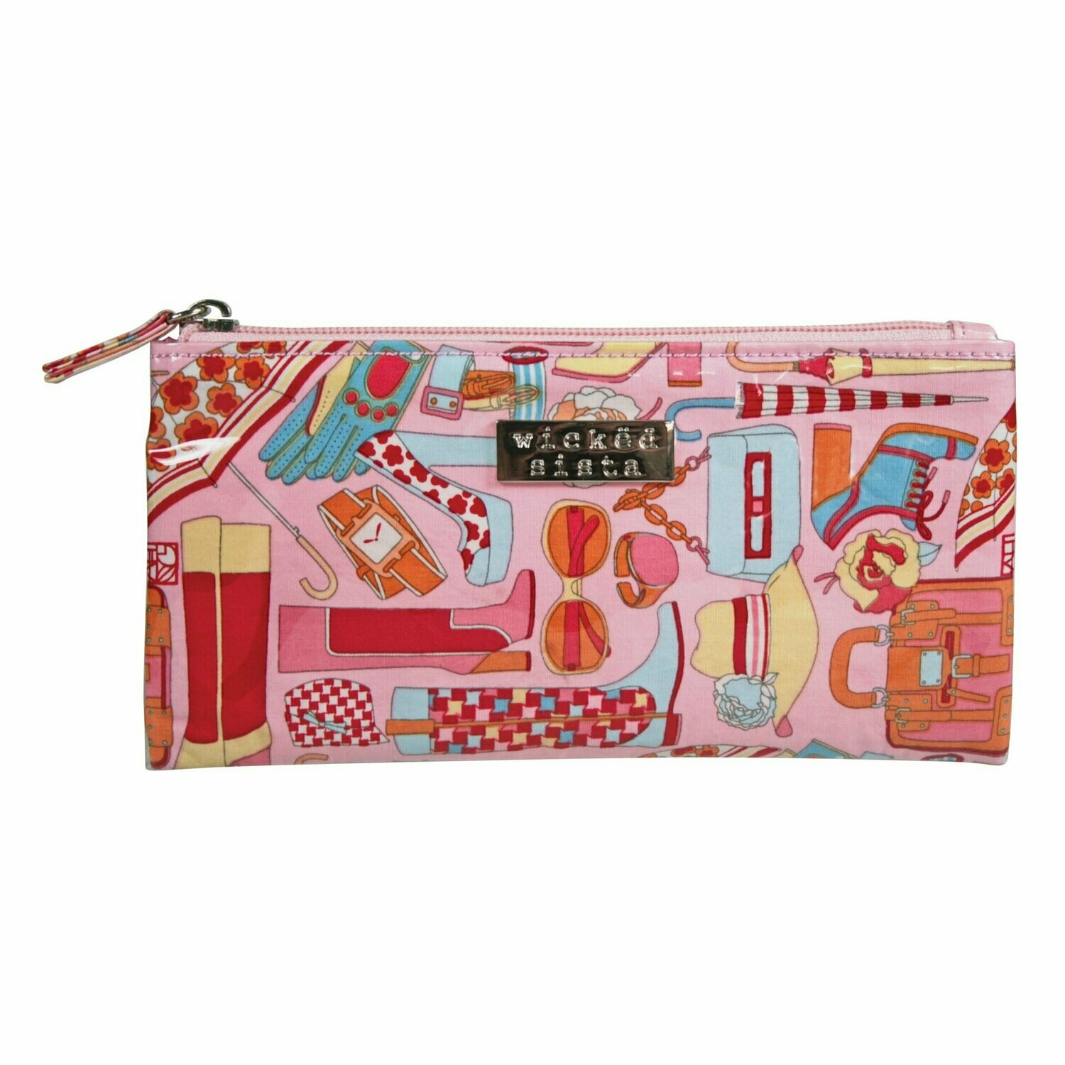 WS Vintage Fashion Pink Flat Purse