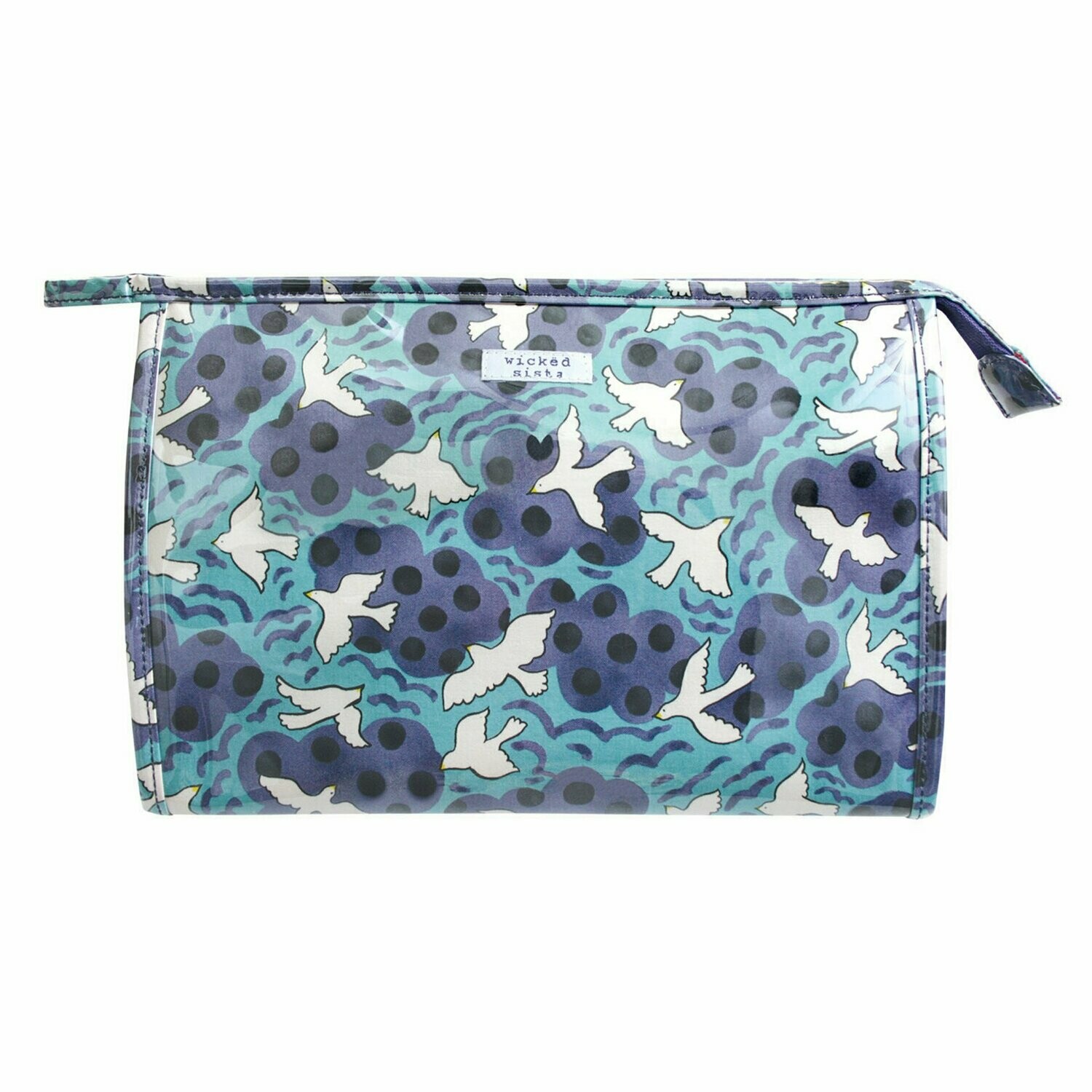 WS Flying High Tourquoise/Purple Large A-Line Bag