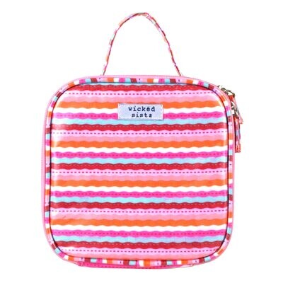 WS Pastel Waves Small Square Carry Bag