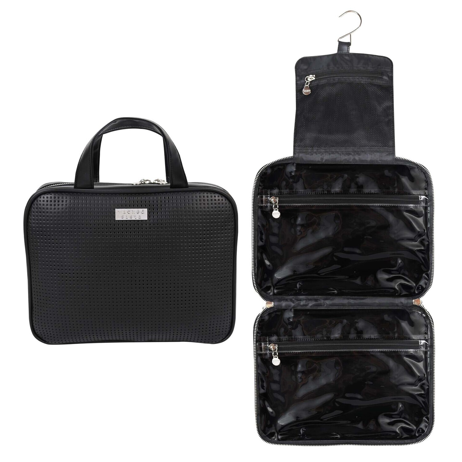 WS Black Textured Foldout Bag Hold All
