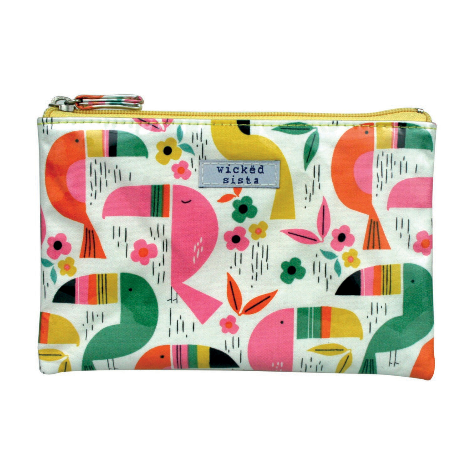 WS Toucan Town Large Flat Purse