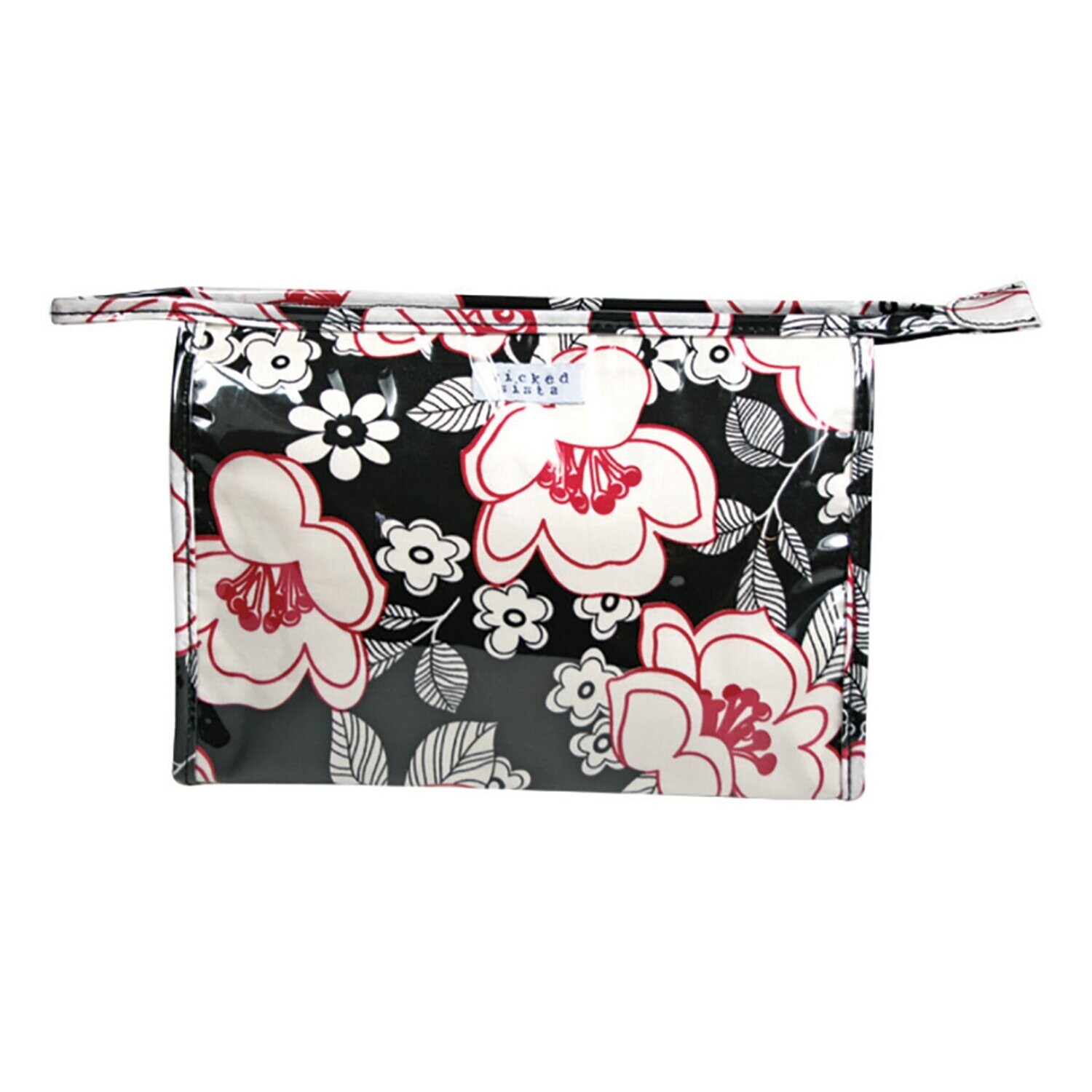 WS City Flower Black and Red Medium Cos Bag