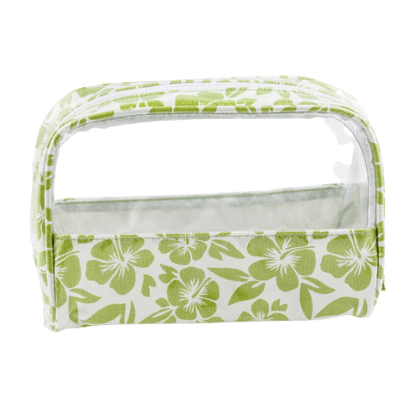 WS Bag Tropical Hibis Green Window