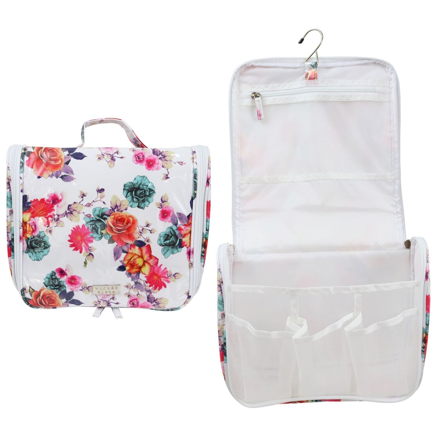 Ws Louella White Travel Bag With Hook