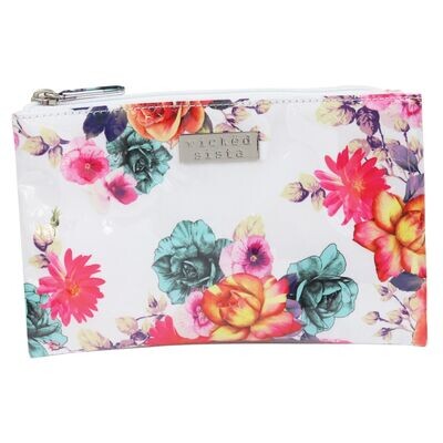 WS Louella White Large Flat Purse