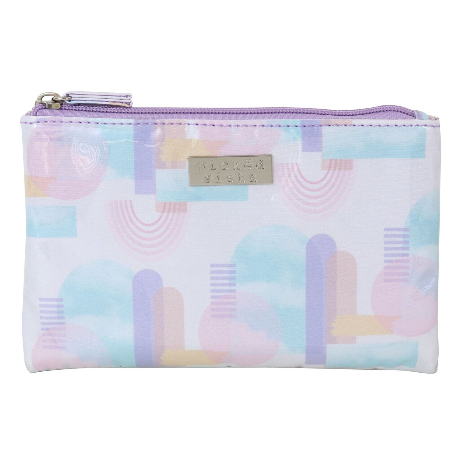 WS Pastel Tie Dye Large Flat Purse