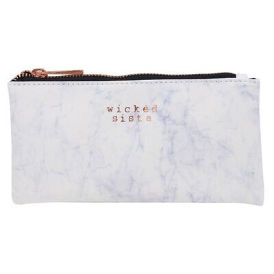 WS Marble Moderna Small Flat Purse