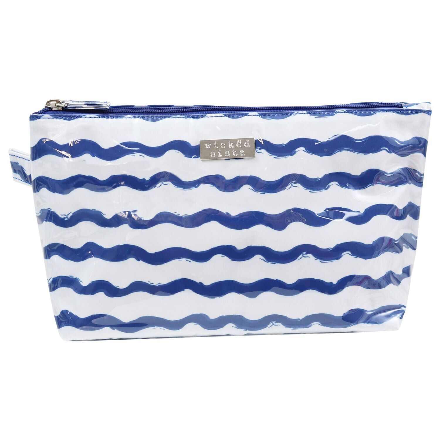 WS Wavy Stripe Medium Luxe Cosmetic Bag