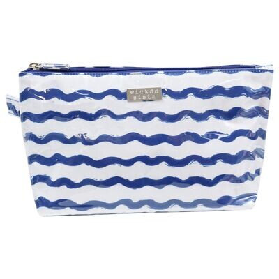 WS Wavy Stripe Medium Luxe Cosmetic Bag