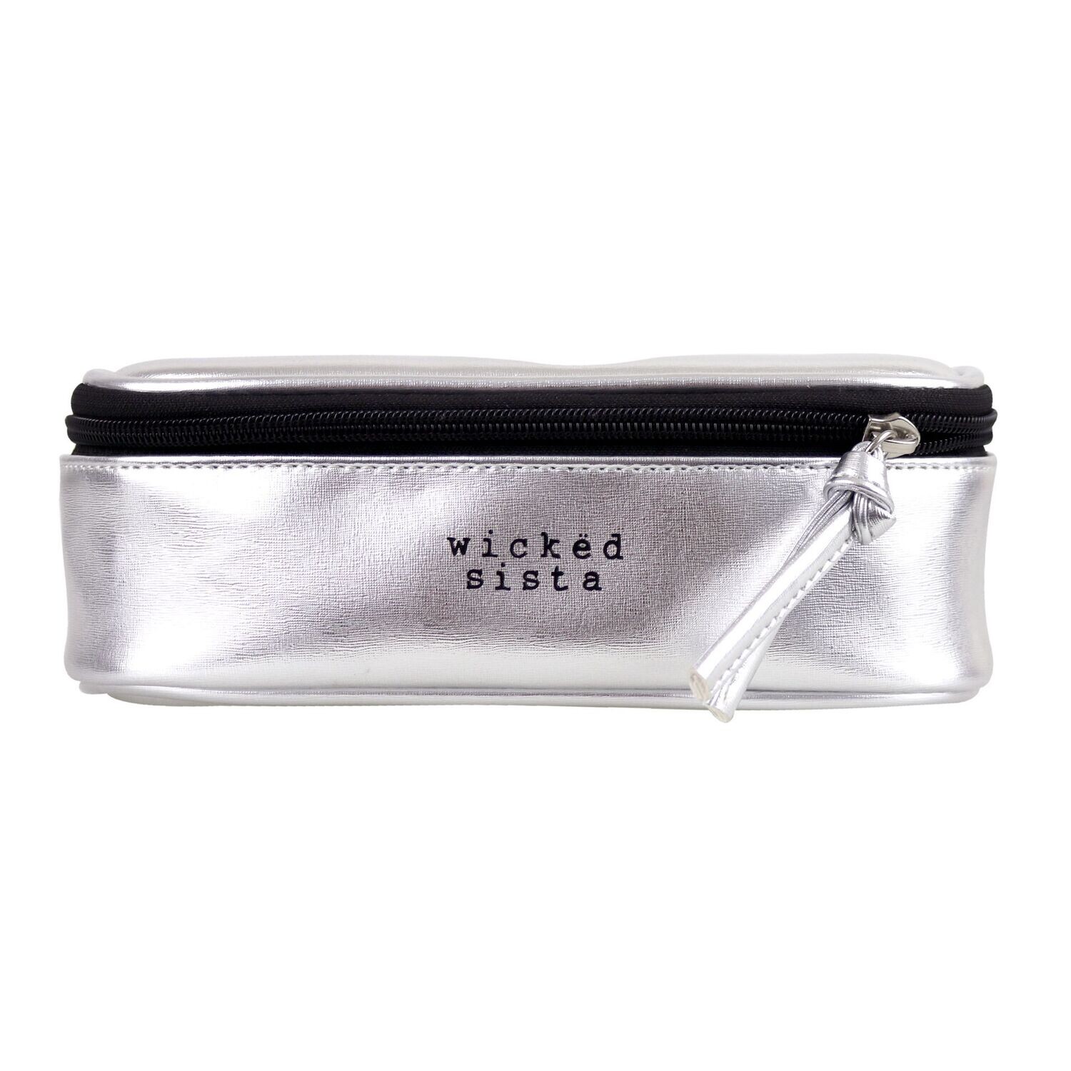 WS Silver Rectangular Brush Bag