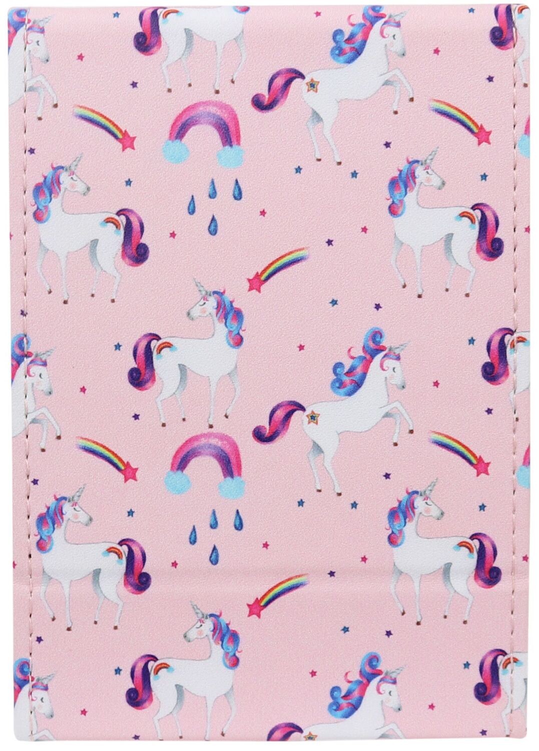 WS Large Travel Mirror Coastal Breeze Series - Unicorn Rainbows