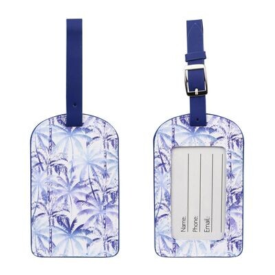 WS Luggage Tag Indigo Palms