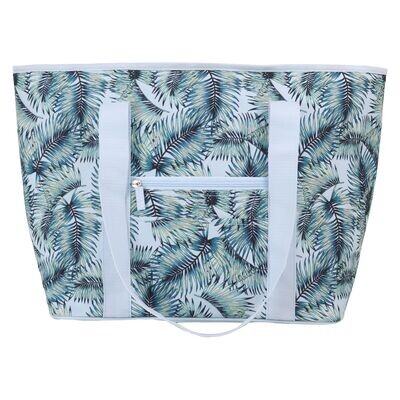 WS Insulated Tote Tropical Leaves