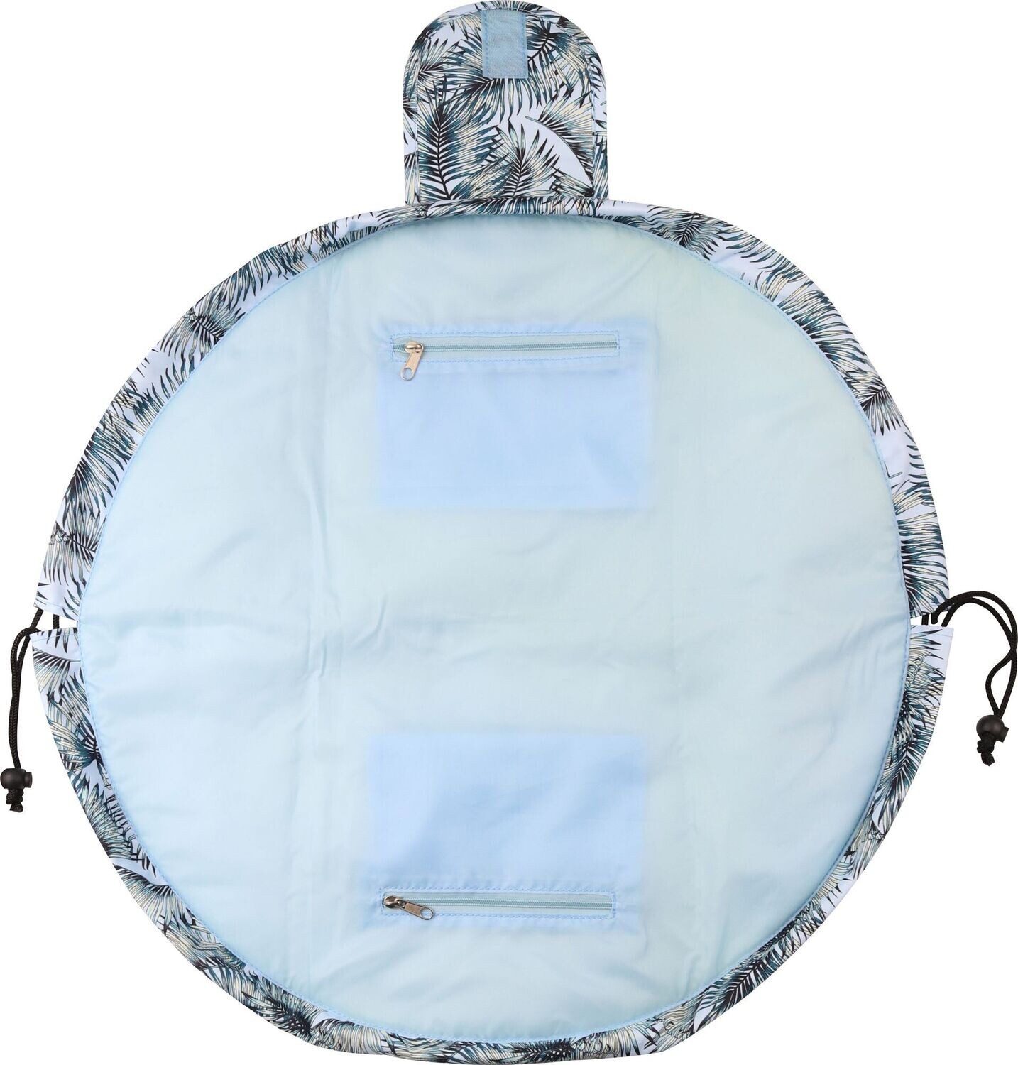 WS Drawstring Makeup Bag Tropical Leaves