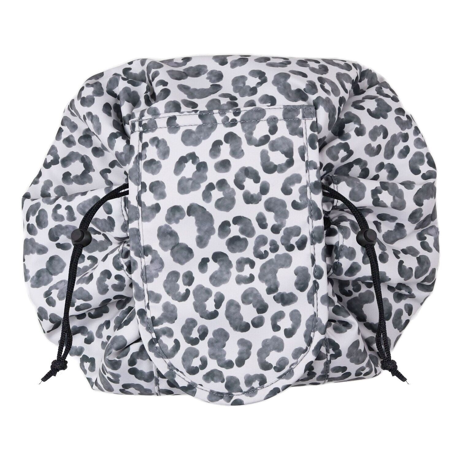 WS Drawstring Make Up Bag Watercolour Leopard