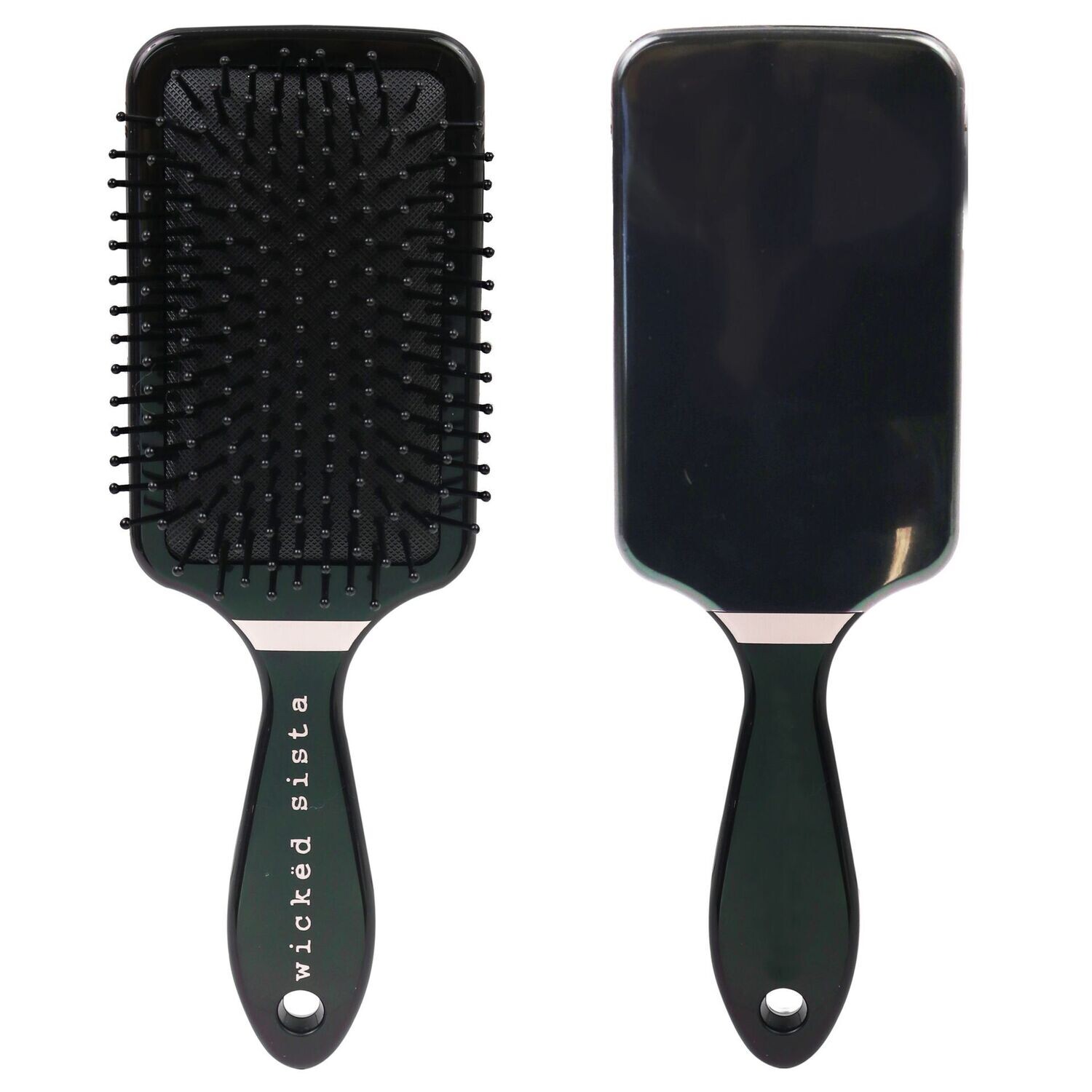 WS Paddle Hair Brush Black/Rose Gold