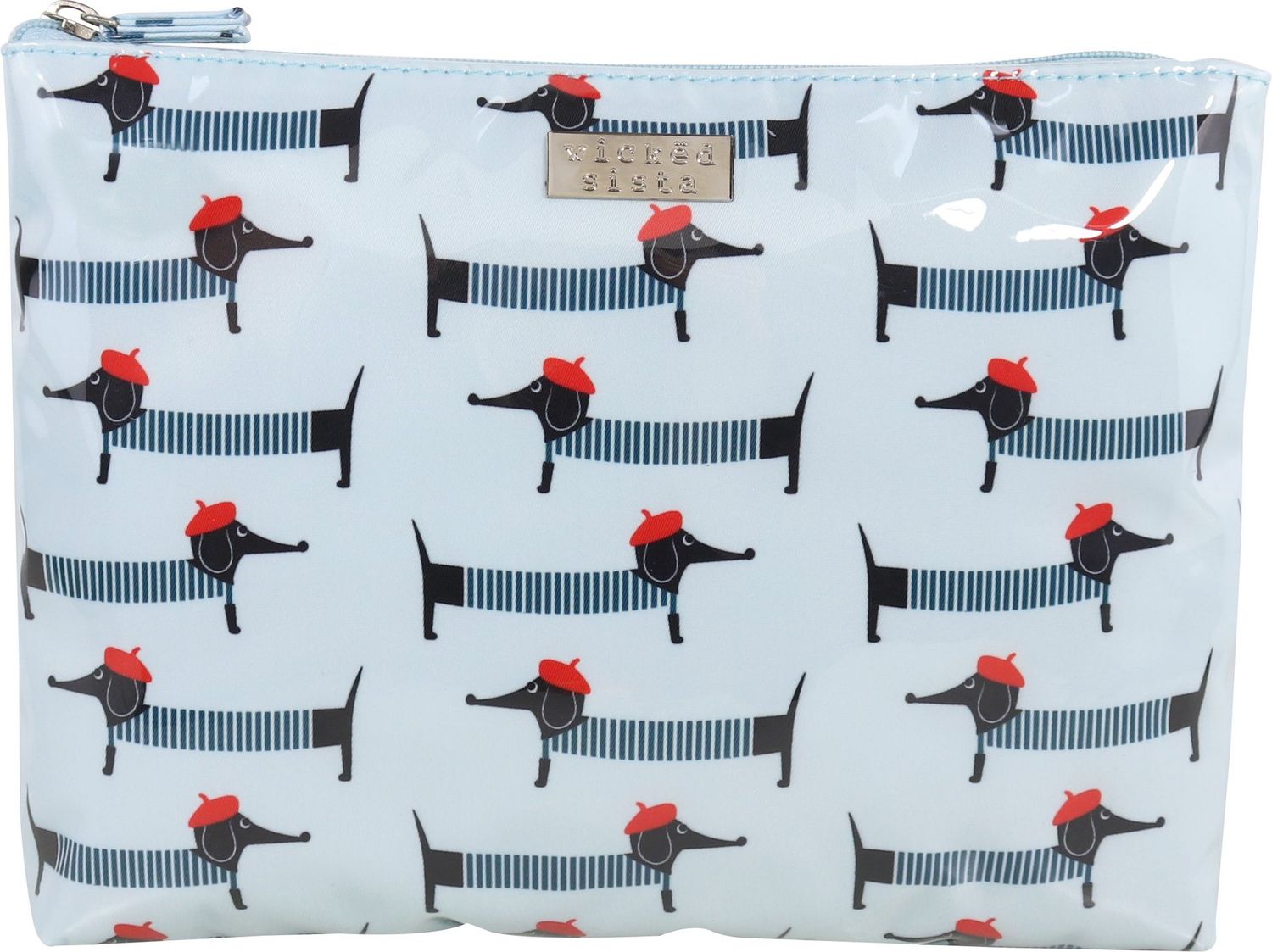 WS Dachshund in Paris ExtraL Flat Bag