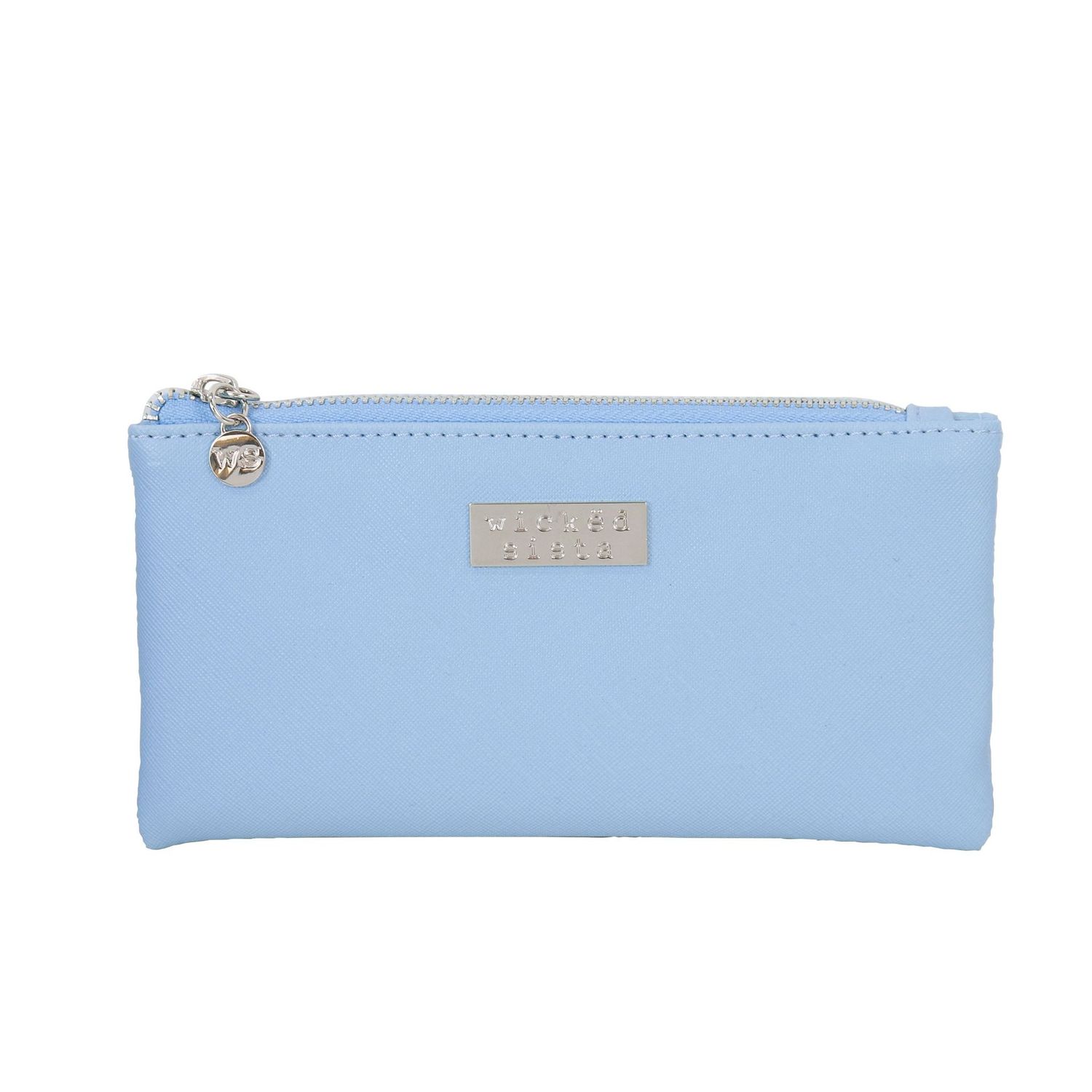 WS Premium Sky Blue Small Flat Purse