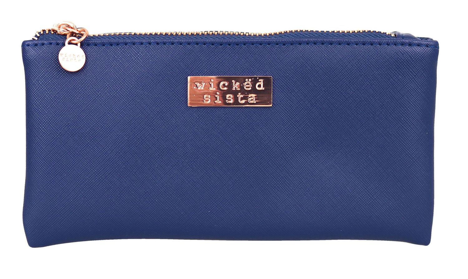 WS Premium Navy Small Flat Purse