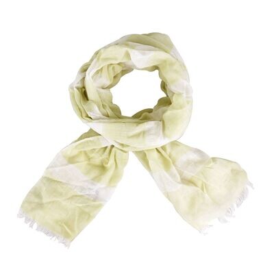 Wide Stripe Schal White Wide Stripe Schal White