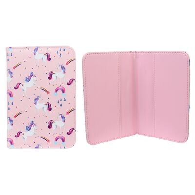 WS Passport Holder Unicorn Rainbows