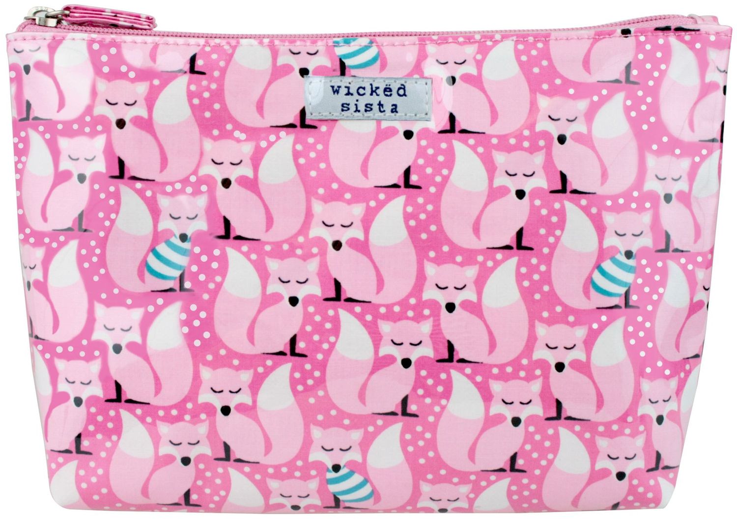 WS Fox in Tops Medium Soft Aline Cosmetic Bag