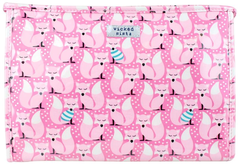 WS Fox in Tops Large Aline Cosmetic Bag