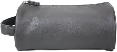 WS Mister Deluxe Charcoal Round Wash Bag