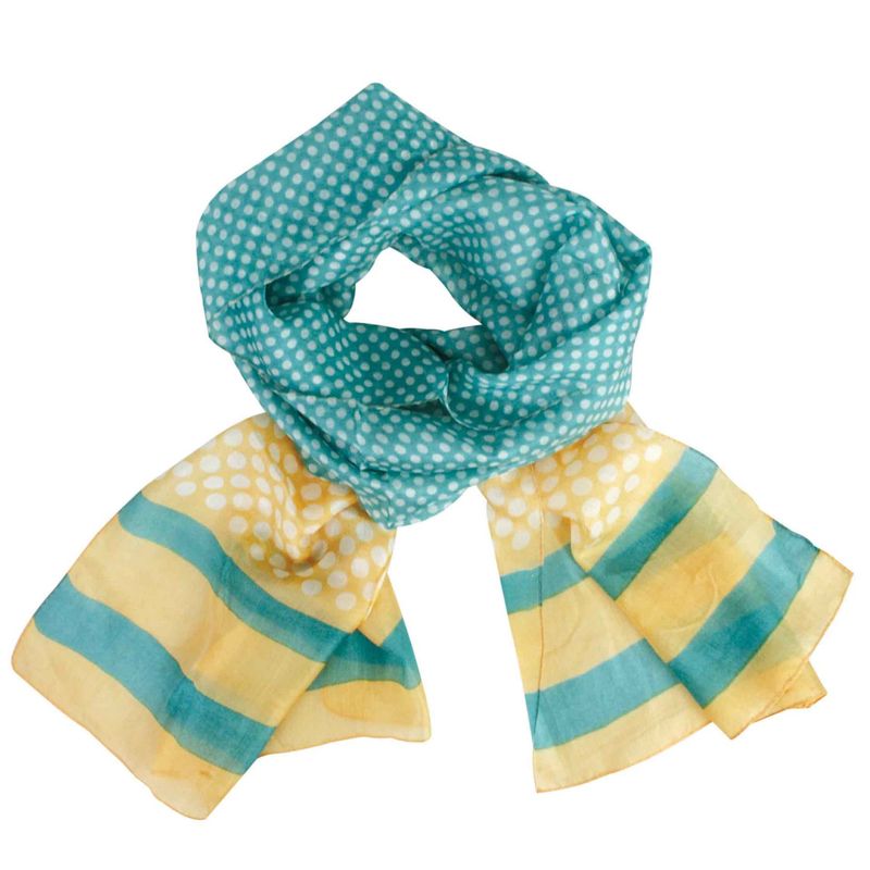 Dots and Stripes Silk Schal