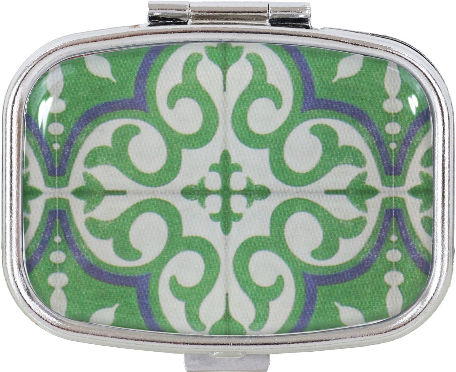 WS Mini Pill Cases Metall Moroccan Tile